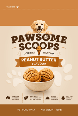 Pawsome Scoops Peanut Butter pack